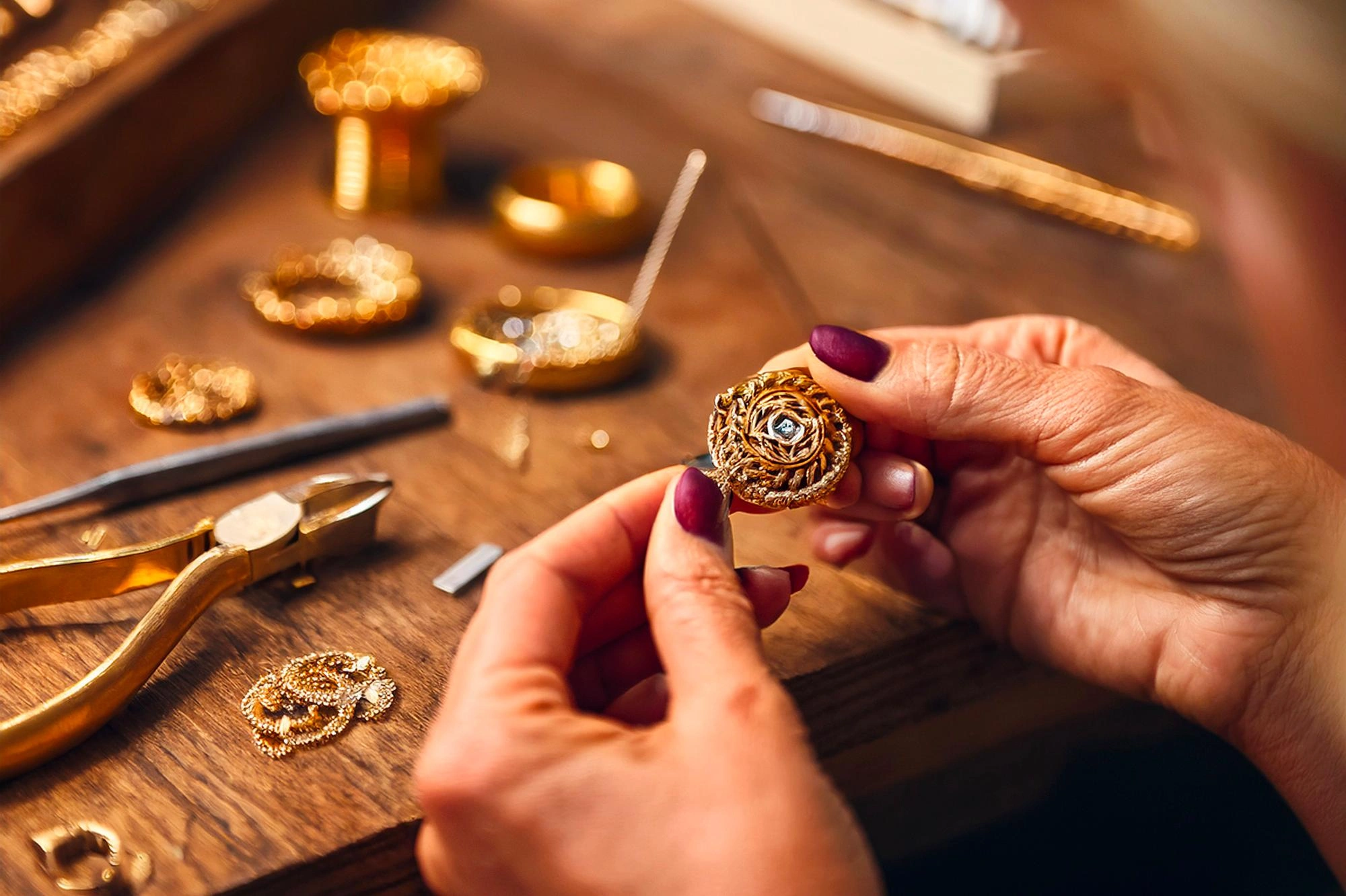 Gold jewellery making